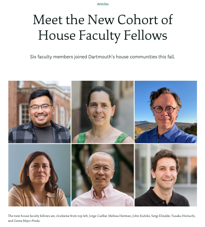 Became the West House Faculty Fellow