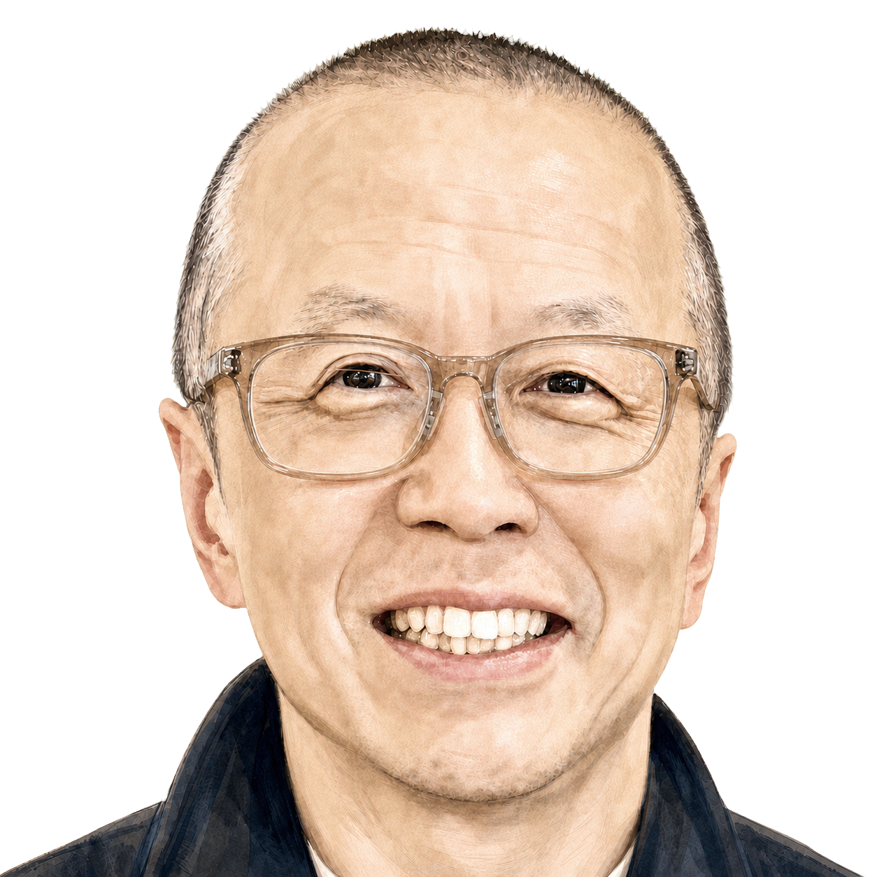 Illustrated portrait of Yusaku Horiuchi