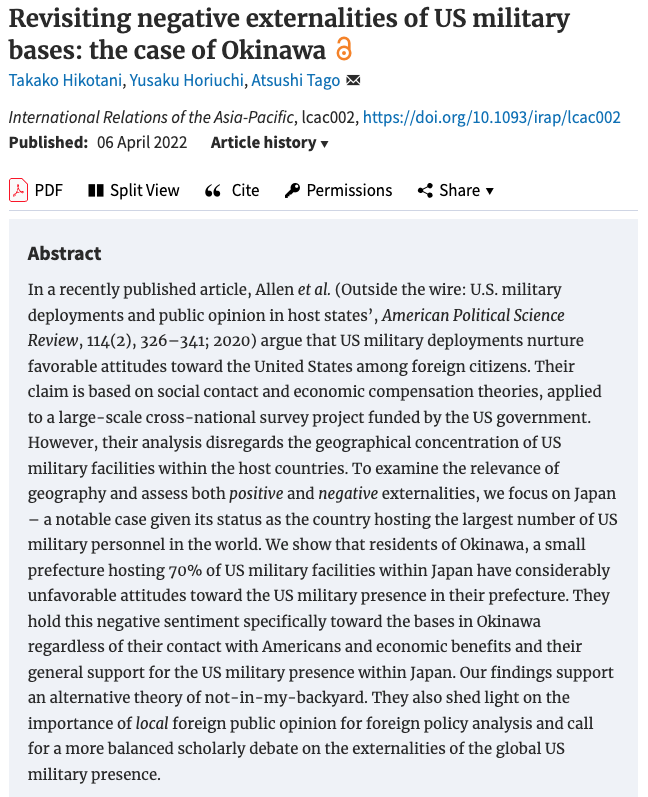 Published in the International Relations of the Asia-Pacific