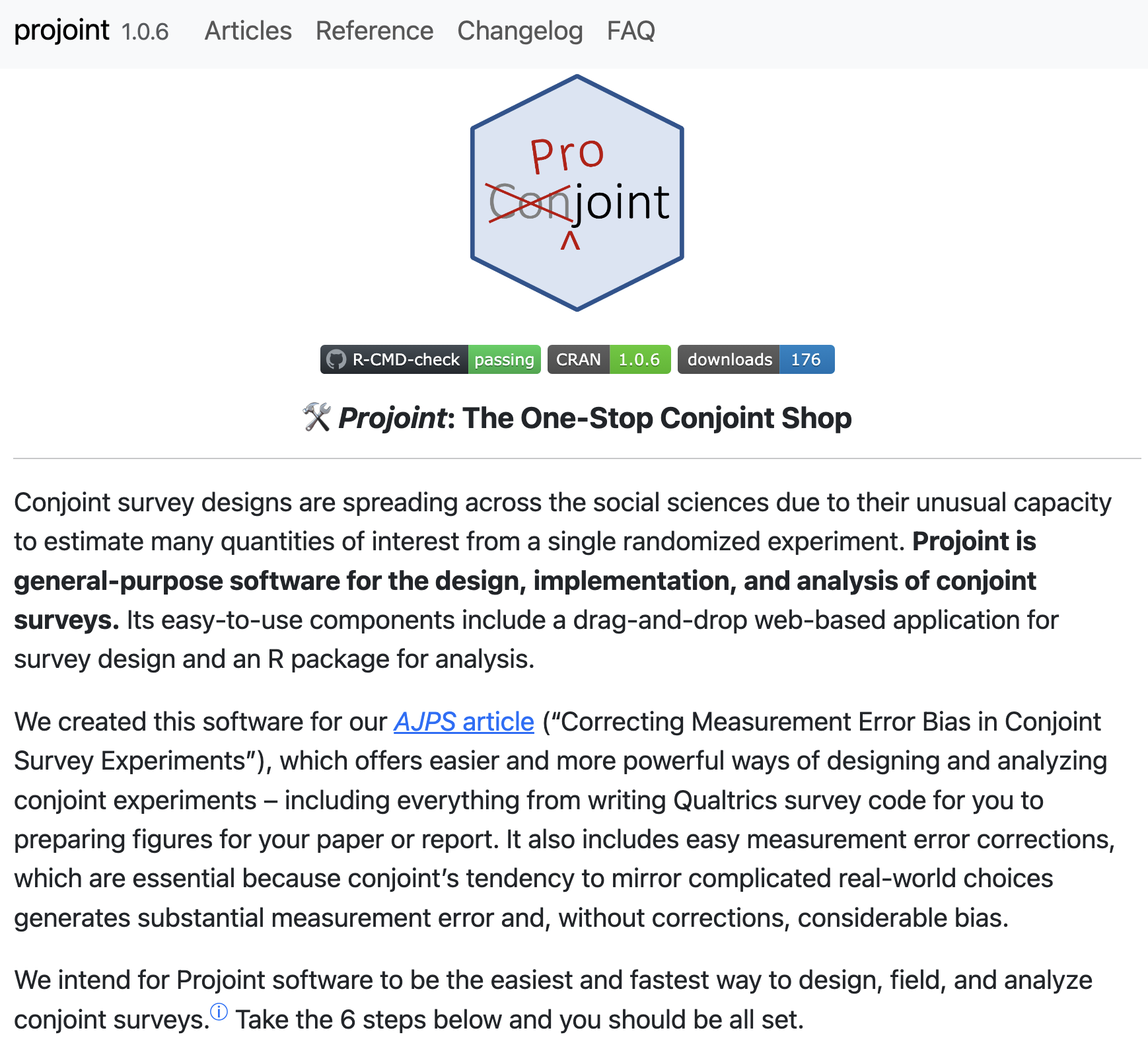 “projoint” software released