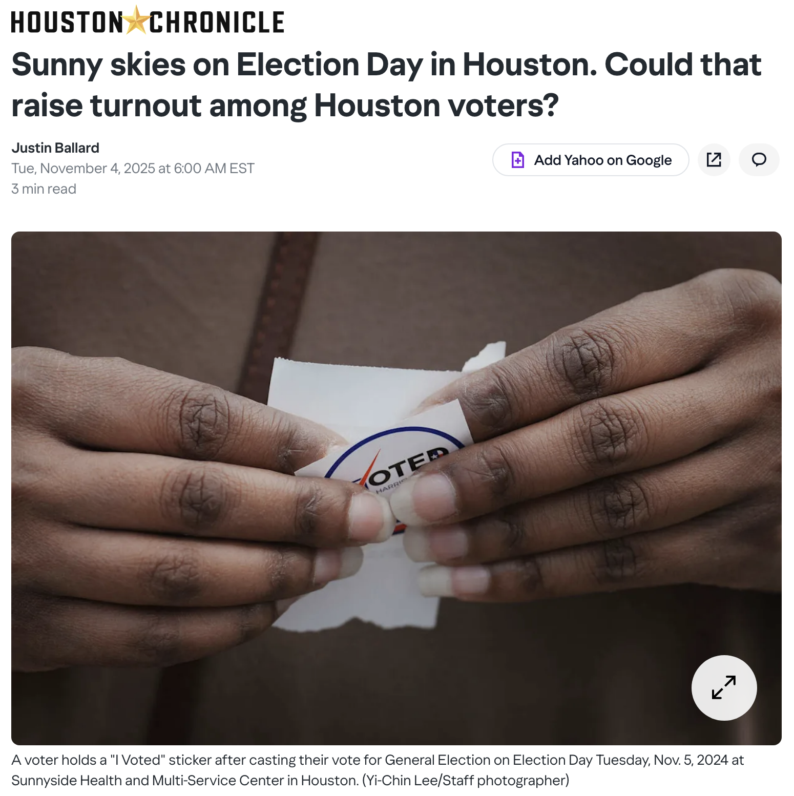Cited in Houston Chronicle